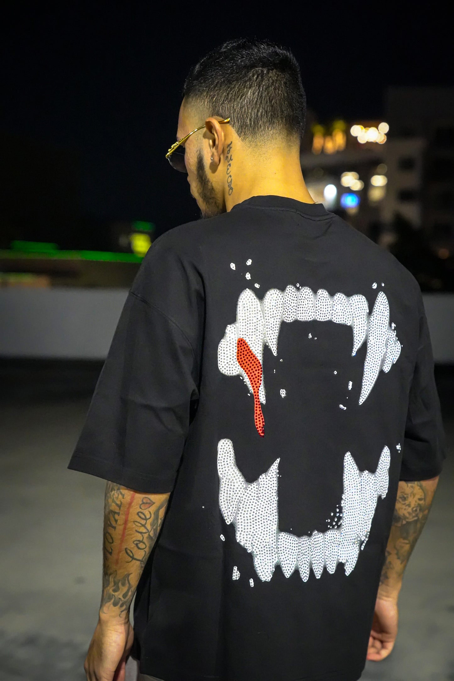 "GHOST DEMONZ" Rhinestone Tee