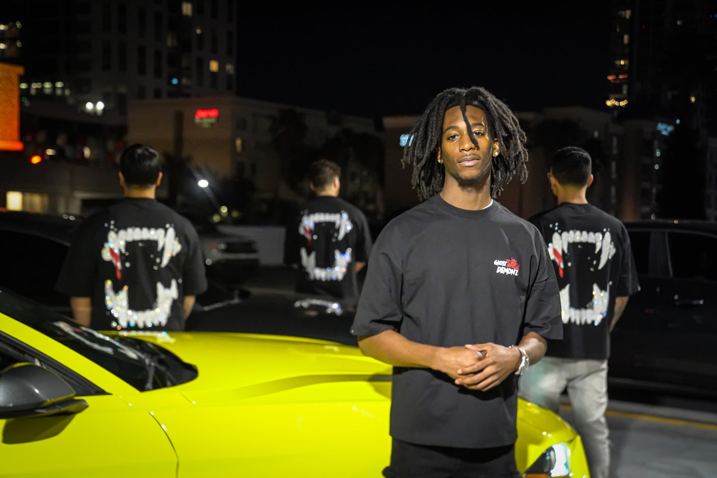 "GHOST DEMONZ" Rhinestone Tee
