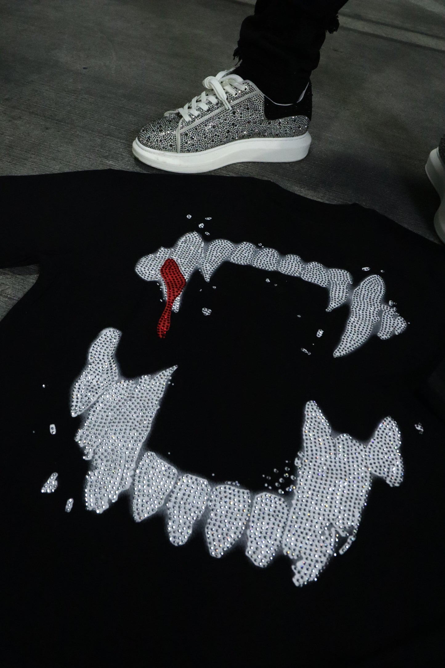 "GHOST DEMONZ" Rhinestone Tee